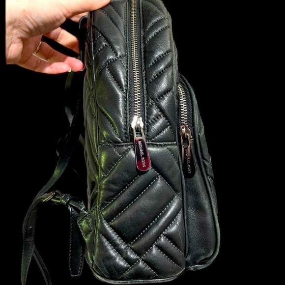 Beautiful Michael Kors Black Puffy Backpack GUC main image 12